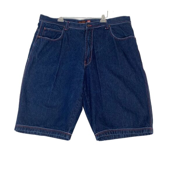 Vintage Risk Shorts Mens SZ48 Denim Baggy Grunge‎ Embroidered Y2K Skater Hiphop - Picture 1 of 16